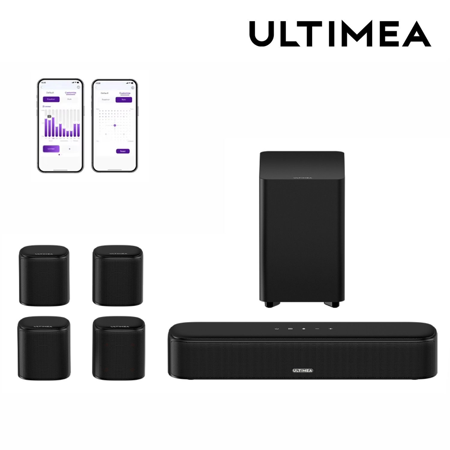 Audio Home Cinema - ULTIMEA 7.1 Kanal Ses Çubuğu Sistemi,